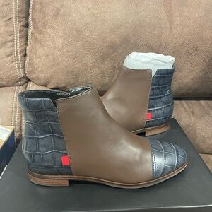 New nib Marc Joseph leather ankle boots low sz 6.5 m